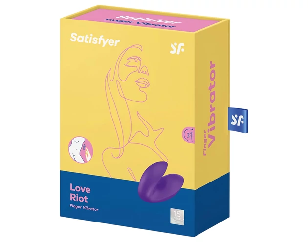 Satisfyer Love Riot - akkus, vízálló ujjvibrátor (lila)