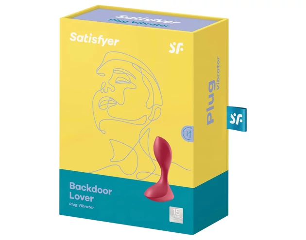 Satisfyer Backdoor Lover - akkus, vízálló anál vibrátor (piros)