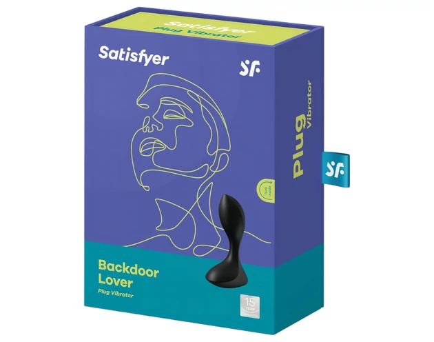 Satisfyer Backdoor Lover - akkus, vízálló anál vibrátor (fekete)