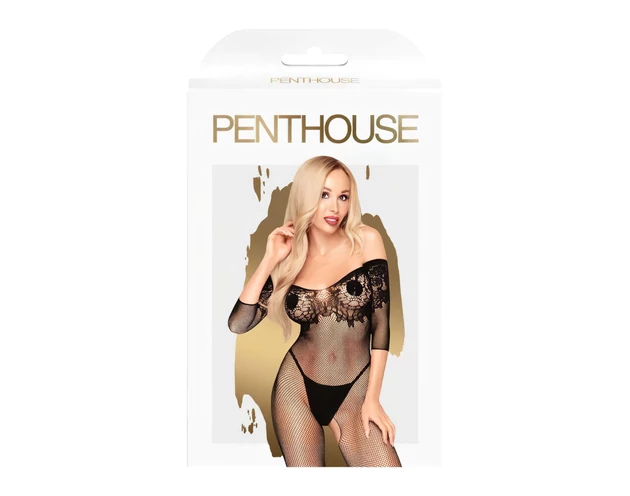 Penthouse High Profil - virágos, carmen overál (fekete)