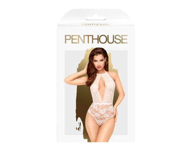 Penthouse Toxic Powder - nyakpántos body (fehér)