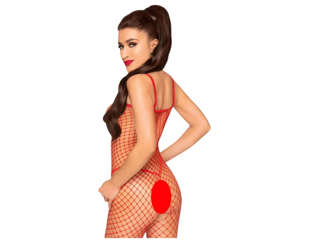Penthouse Body Search - nyitott, necc overál (piros)