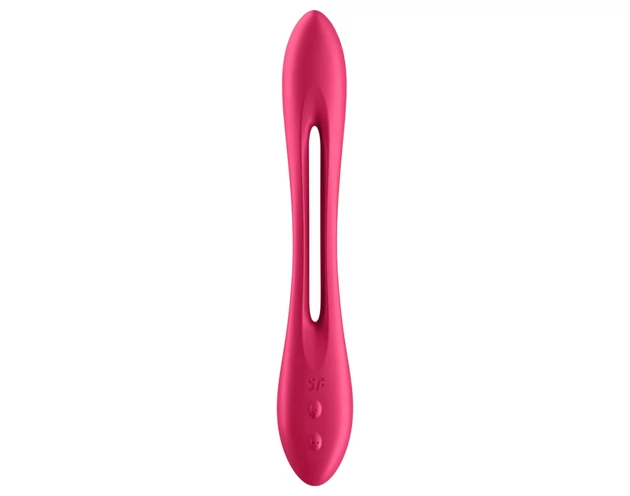 Satisfyer Elastic Joy - akkus, flexibilis párvibrátor (piros)