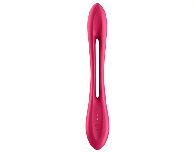 Satisfyer Elastic Joy - akkus, flexibilis párvibrátor (piros)
