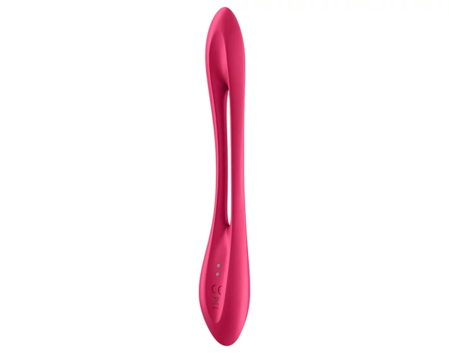 Satisfyer Elastic Joy - akkus, flexibilis párvibrátor (piros)