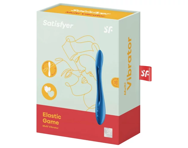 Satisfyer Elastic Game - akkus, flexibilis párvibrátor (kék)