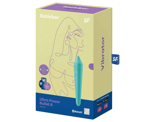 Satisfyer Ultra Power Bullet 8 - okos vízálló vibrátor (zöld)