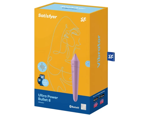 Satisfyer Ultra Power Bullet 8 - okos vízálló vibrátor (lila)