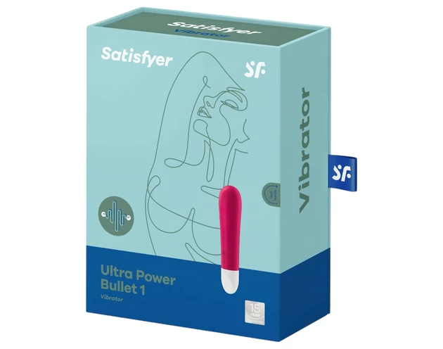 Satisfyer Ultra Power Bullet 1 - akkus, vízálló vibrátor (piros)