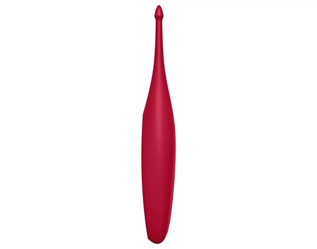 Satisfyer Twirling Fun - akkus, vízálló csikló vibrátor (piros)