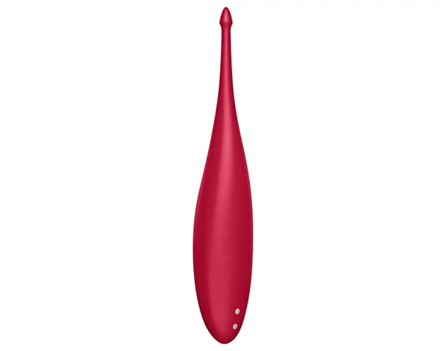 Satisfyer Twirling Fun - akkus, vízálló csikló vibrátor (piros)