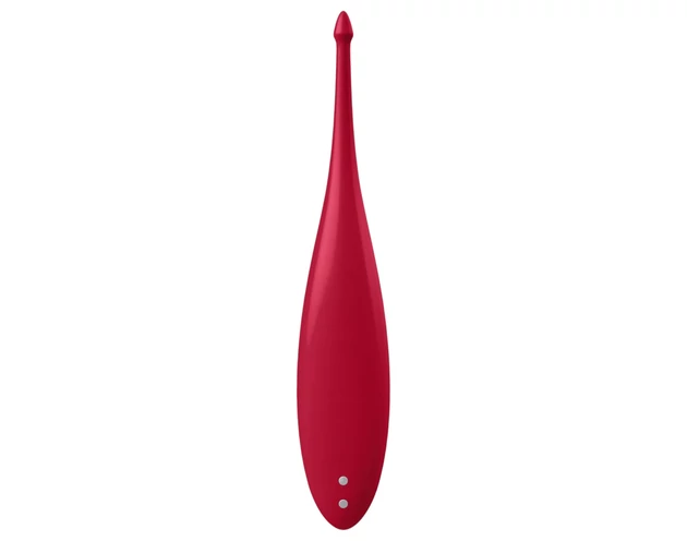 Satisfyer Twirling Fun - akkus, vízálló csikló vibrátor (piros)