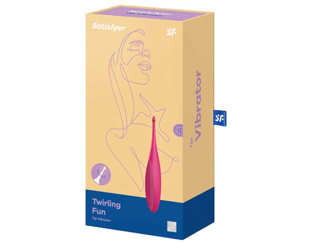Satisfyer Twirling Fun - akkus, vízálló csikló vibrátor (pink)
