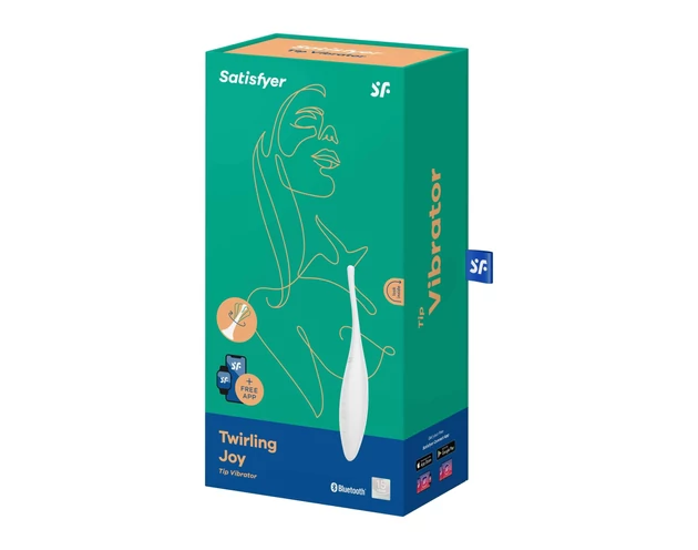 Satisfyer Twirling Joy - okos, akkus, vízálló csiklóvibrátor (fehér)