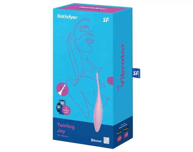 Satisfyer Twirling Joy - okos vízálló csikló vibrátor (pink)