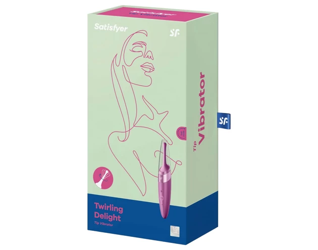 Satisfyer Twirling Delight - vízálló csikló vibrátor (lila)