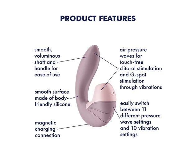 Satisfyer Supernova - akkus, léghullámos 2in1 vibrátor (pink)