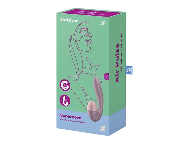 Satisfyer Supernova - akkus, léghullámos 2in1 vibrátor (pink)
