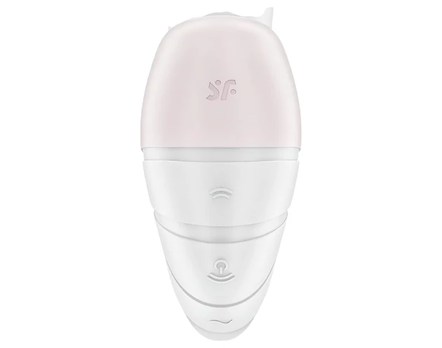 Satisfyer Supernova - akkus, léghullámos 2in1 vibrátor (fehér)