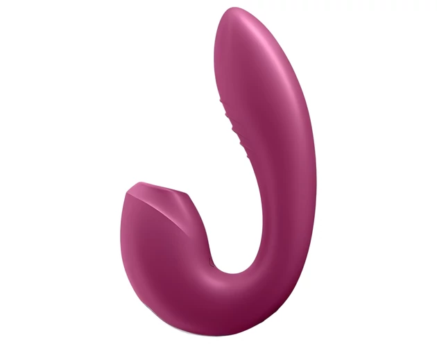 Satisfyer Sunray - akkus, léghullámos 2in1 vibrátor (piros)