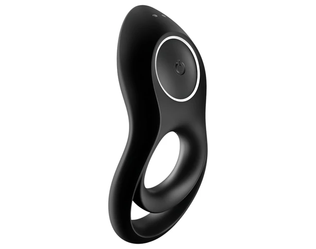 Satisfyer Legendary Duo - akkus, vibrációs péniszgyűrű (fekete)