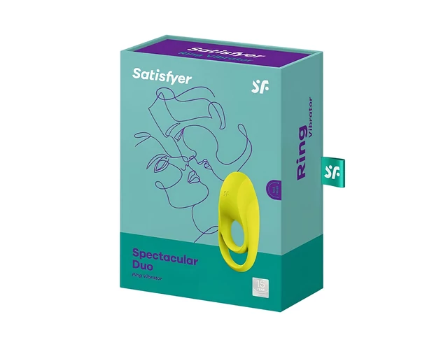 Satisfyer Spectacular - vízálló, vibrációs péniszgyűrű (sárga)