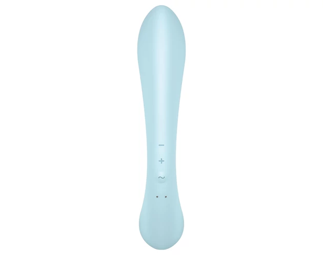 Satisfyer Triple Oh - akkus, csiklókaros vibrátor (kék)