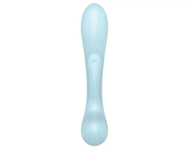 Satisfyer Triple Oh - akkus, csiklókaros vibrátor (kék)