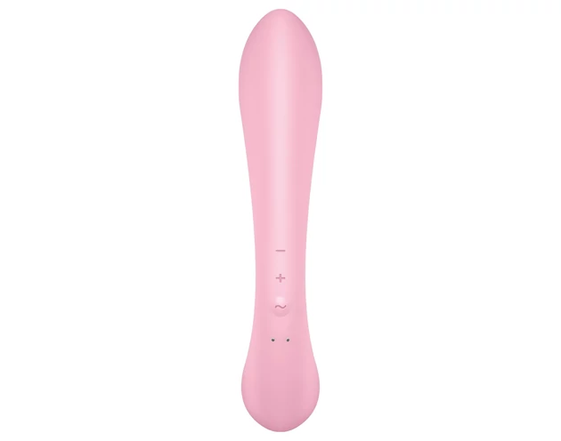 Satisfyer Triple Oh - akkus, csiklókaros vibrátor (pink)