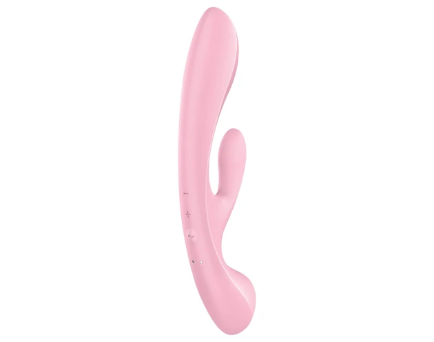 Satisfyer Triple Oh - akkus, csiklókaros vibrátor (pink)