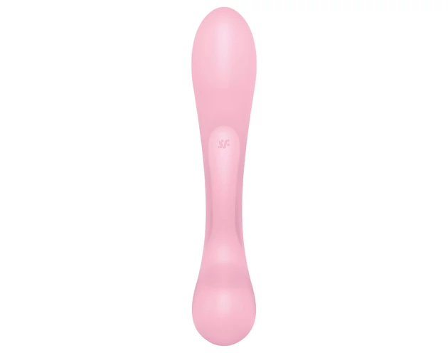 Satisfyer Triple Oh - akkus, csiklókaros vibrátor (pink)
