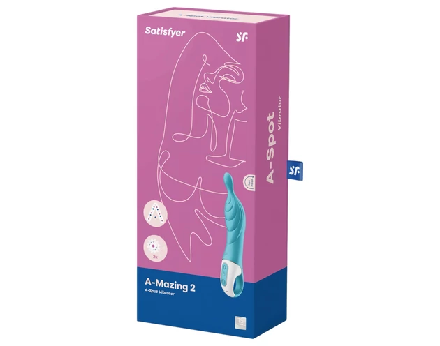 Satisfyer A-Mazing 2 - akkus, A-pont vibrátor (türkiz)