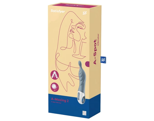 Satisfyer A-Mazing 2 - akkus, A-pont vibrátor (szürke)