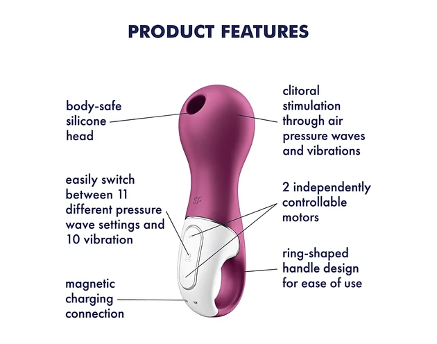 Satisfyer Lucky Libra - léghullámos csiklóizgató (lila)