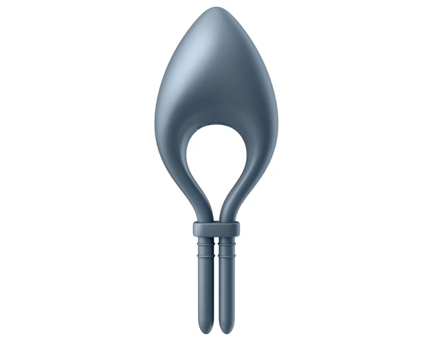 Satisfyer Bullseye - okos vibrációs péniszgyűrű (szürke)