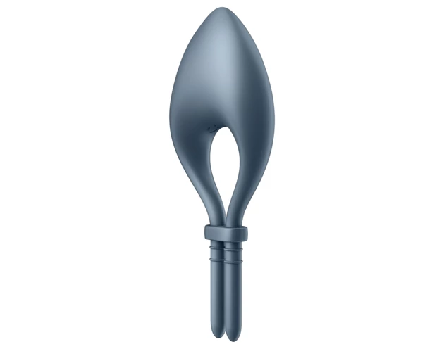 Satisfyer Bullseye - okos vibrációs péniszgyűrű (szürke)