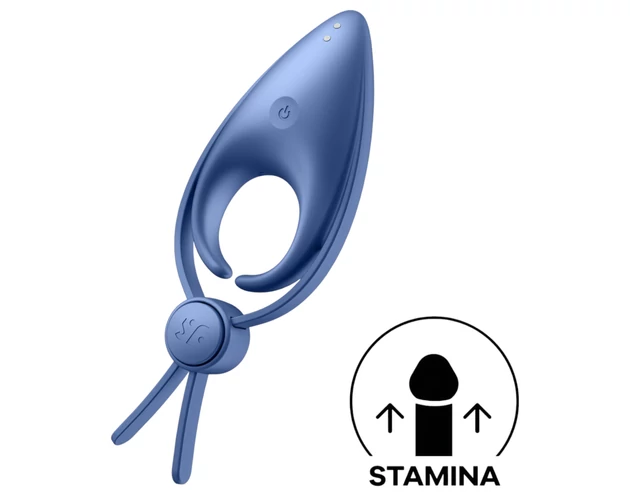 Satisfyer Sniper - akkus, vibrációs péniszgyűrű (kék)