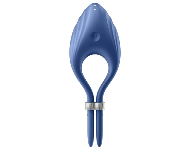 Satisfyer Duelist - akkus vibrációs péniszgyűrű (kék)