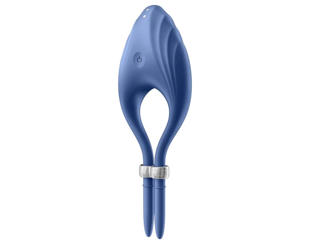 Satisfyer Duelist - akkus vibrációs péniszgyűrű (kék)