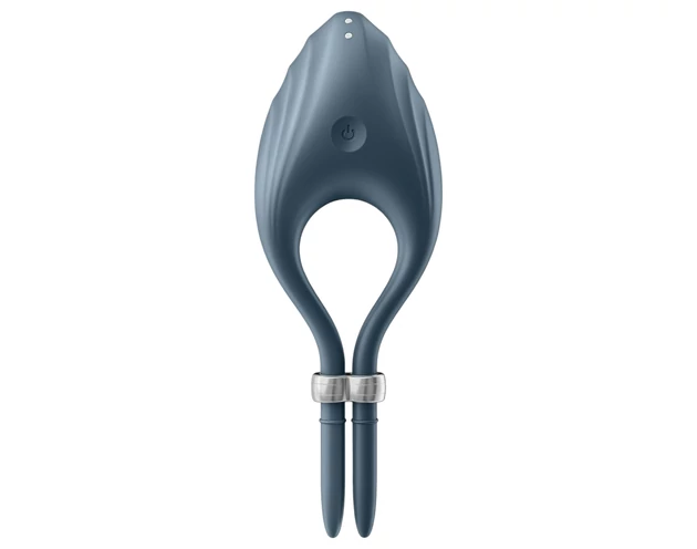 Satisfyer Duelist - akkus vibrációs péniszgyűrű (szürke)