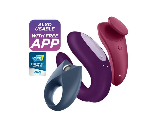 Satisfyer Partner Box 3 - okos párvibrátor szett (3 részes)