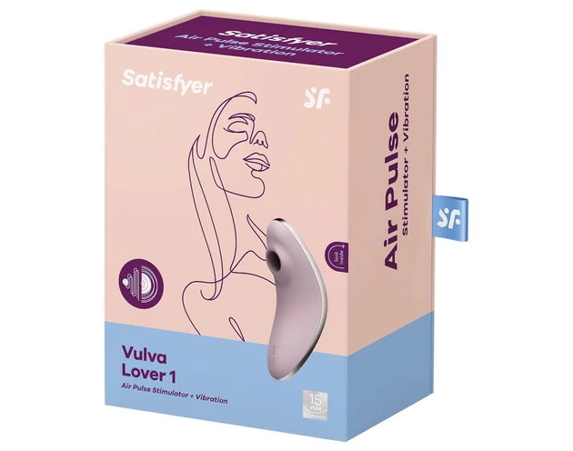 Satisfyer Vulva Lover 1 - léghullámos csikló vibrátor (viola)