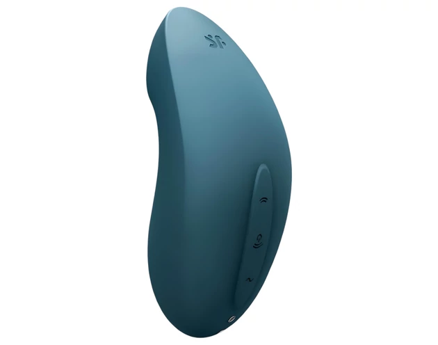 Satisfyer Vulva Lover 2 - akkus léghullámos csikló vibrátor (kék)