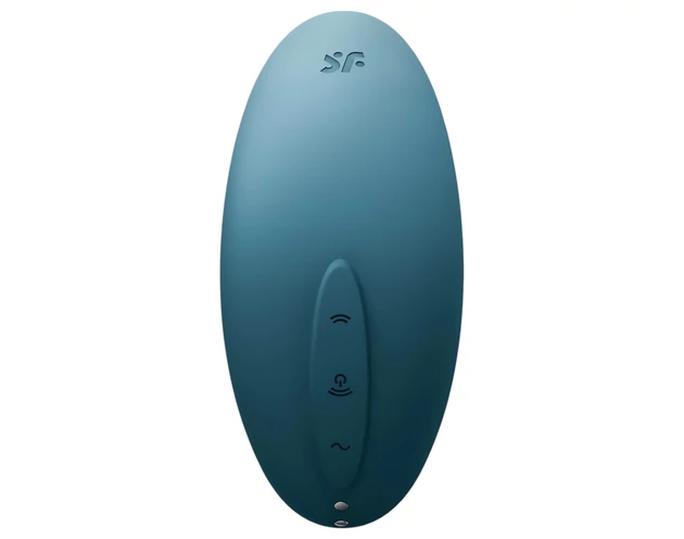 Satisfyer Vulva Lover 2 - akkus léghullámos csikló vibrátor (kék)