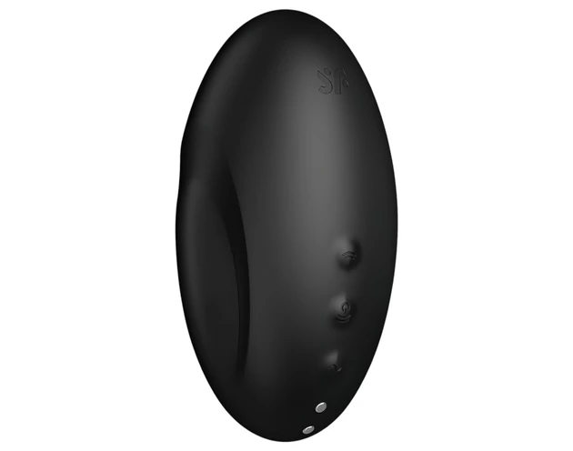 Satisfyer Vulva Lover 3 - léghullámos csiklóizgató (fekete)
