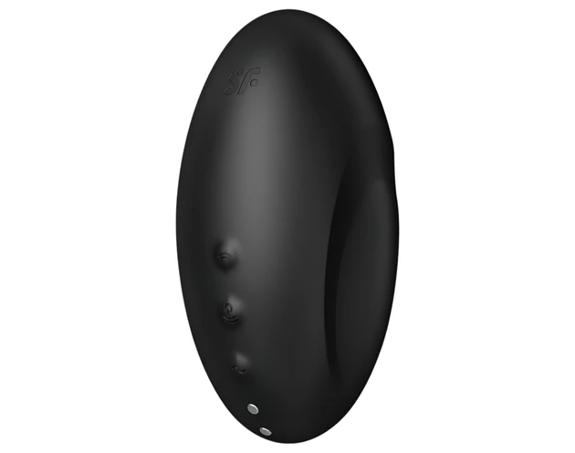 Satisfyer Vulva Lover 3 - léghullámos csiklóizgató (fekete)