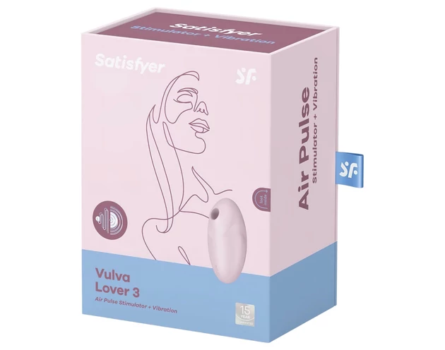 Satisfyer Vulva Lover 3 - akkus, léghullámos csiklóizgató (pink)