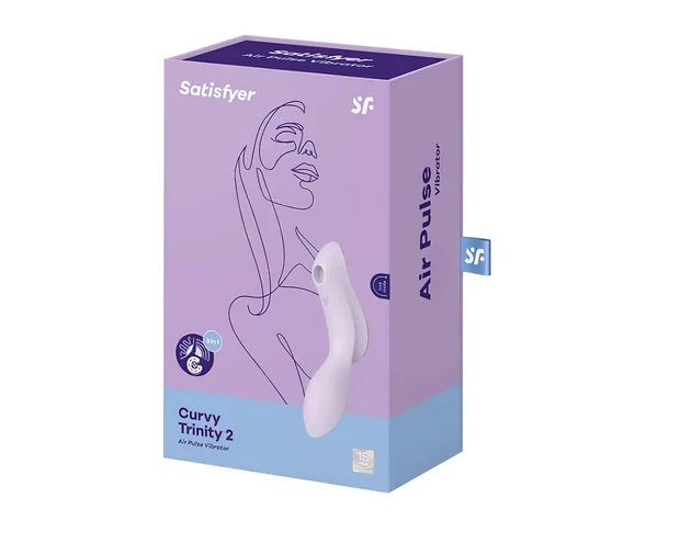 Satisfyer Curvy Trinity 2 - léghullámos 2in1 vibrátor (lila)