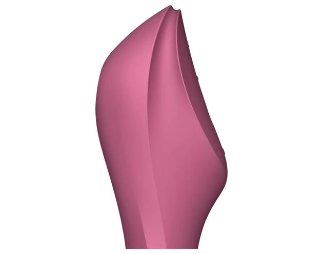 Satisfyer Curvy Trinity 3 - léghullámos 2in1 vibrátor (piros)