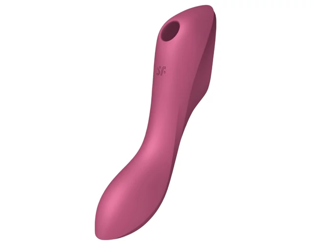 Satisfyer Curvy Trinity 3 - léghullámos 2in1 vibrátor (piros)